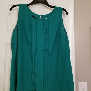 Emerald green Merona brand sleeveless blouse
